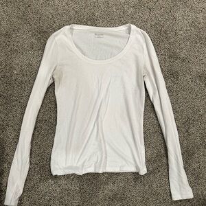 No Boundaries Classic White Long Sleeve Tee